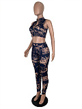 WHOLESALE | Digital Printed Off Shoulder Top & Pants Set