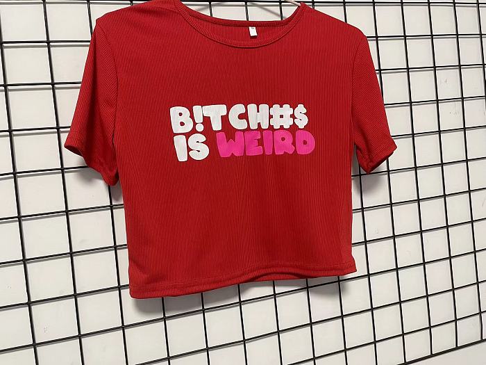 WHOLESALE | Bitch is weird Printed T-shirt