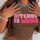 WHOLESALE | Bitch is weird Printed T-shirt
