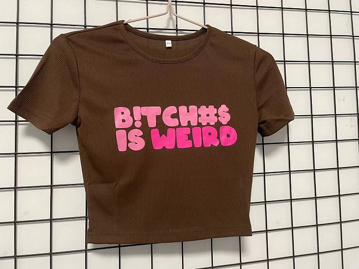 WHOLESALE | Bitch is weird Printed T-shirt