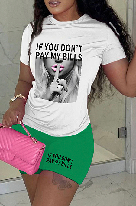 WHOLESALE | Printed T-shirt in Rose Red