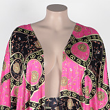 WHOLESALE | Plus Size Floral Printed Long Coat & Shorts Set