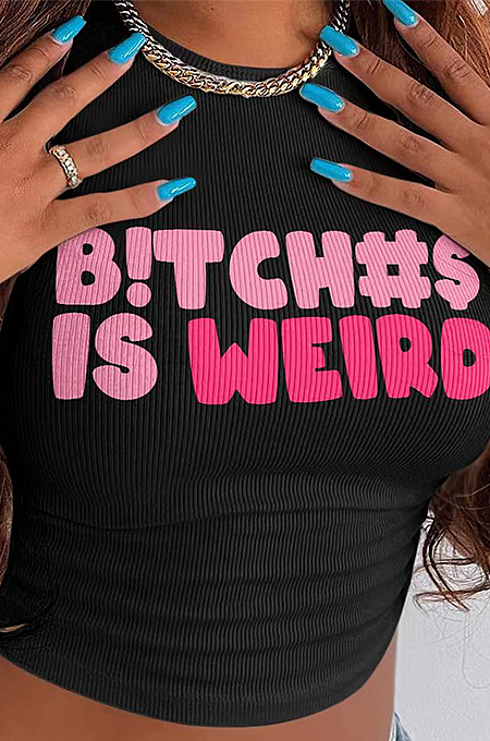 WHOLESALE | Bitch is weird Printed T-shirt