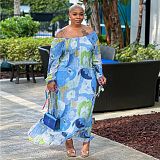 WHOLESALE | Plus Size Floral Printed Long Dress
