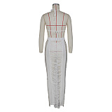 WHOLESALE | Cover Maxi Skirt Set in White