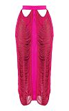 WHOLESALE | Cover Maxi Skirt Set in Rose Red