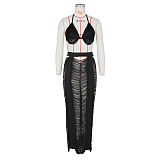 WHOLESALE | Cover Maxi Skirt Set in Black