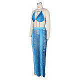 WHOLESALE | Cover Maxi Skirt Set in Blue