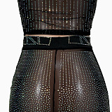 WHOLESALE | Black See-through Skirt Set