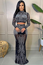 WHOLESALE | Black See-through Skirt Set