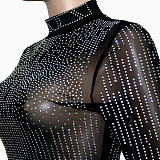WHOLESALE | Black See-through Skirt Set