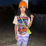 WHOLESALE | Printed T-Shirt in Apricot