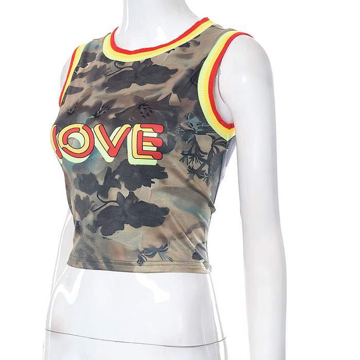 WHOLESALE | Printed Knitted Neck Tank