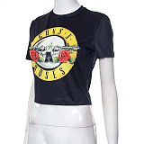 WHOLESALE | Printed T-Shirt in Apricot