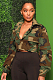 WHOLESALE | Camo Front Real Pocket Crop Jacket Jungle