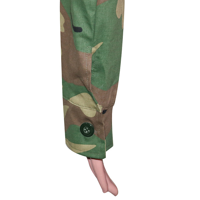WHOLESALE | Camo Front Real Pocket Crop Jacket Jungle