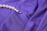 WHOLESALE | Fake Pearl Deco Halter Dress