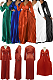 WHOLESALE |  Ruffle Long Sleeves Waist Drawstring Long Dress