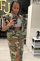 WHOLESALE | Lotus Edge Shoulder Button Up Camo Shirt Top