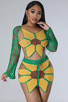 WHOLESALE | Knit Sunflower Suit