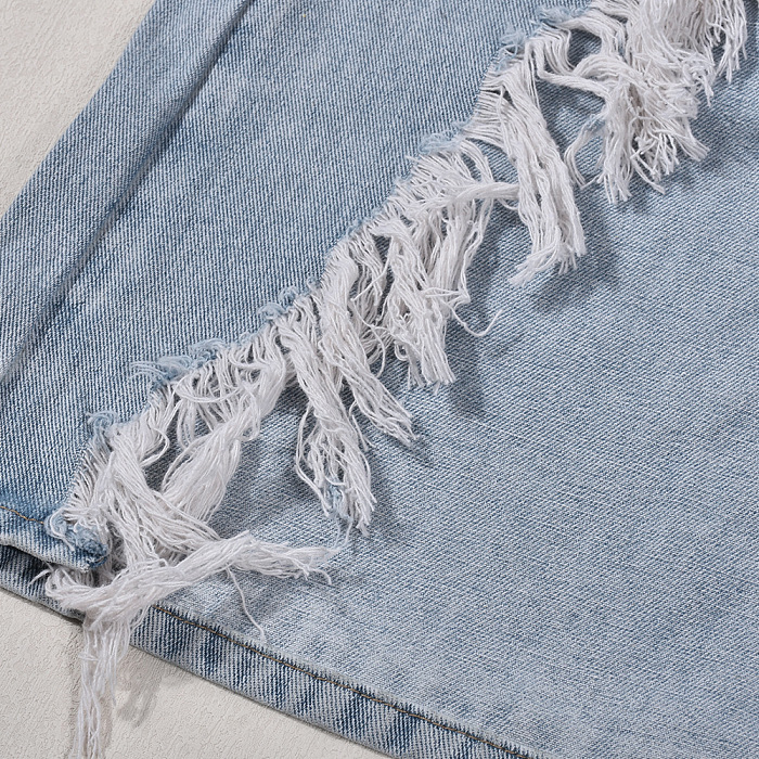 WHOLESALE | Distressd Denim Skirt
