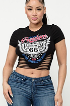 WHOLESALE | Side Hollow-out Crop T-shirt