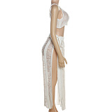 WHOLESALE | Knitted See Through Tank Skirt Set