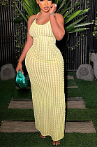 WHOLESALE | Popcorn Material Maxi Dress