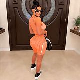 WHOLESALE | Strip Printed High Elastic Tank Shorts Set