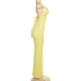 WHOLESALE | Popcorn Material Maxi Dress