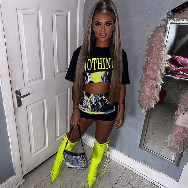 WHOLESALE | Printed Crop Top Skirt Set