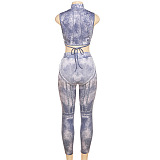 WHOLESALE | Back Tied High Elastic Pants Set