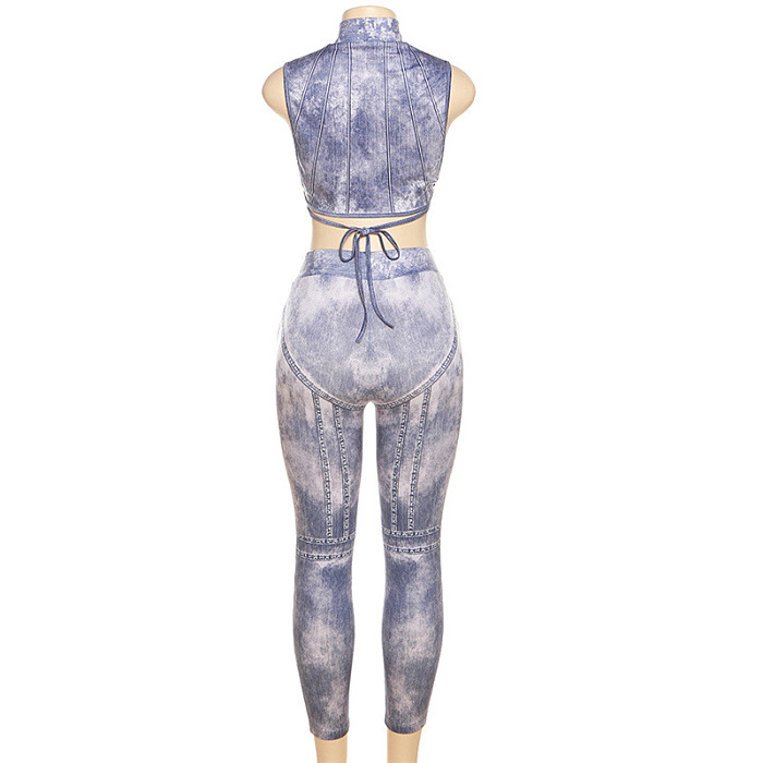 WHOLESALE | Back Tied High Elastic Pants Set