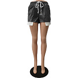 WHOLESALE | Tie Up PU Leather Split Shorts