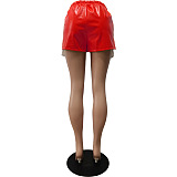 WHOLESALE | Tie Up PU Leather Split Shorts