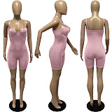 WHOLESALE | Solid Spaghetti Strap Tight Romper