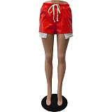 WHOLESALE | Tie Up PU Leather Split Shorts