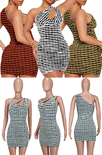 WHOLESALE | Wave One Shoulder Dress
