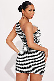 WHOLESALE | Wave One Shoulder Dress