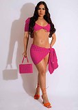 WHOLESALE | Popcorn Crop Skirt Set