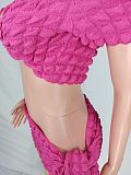 WHOLESALE | Popcorn Crop Skirt Set