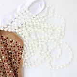 Copy WHOLESALE | Evening Elegance Rhinestone Beaded Side Split Dress