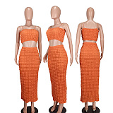 WHOLESALE | Popcorn Crop Skirt Set
