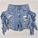WHOLESALE | Distress Tassel Shorts