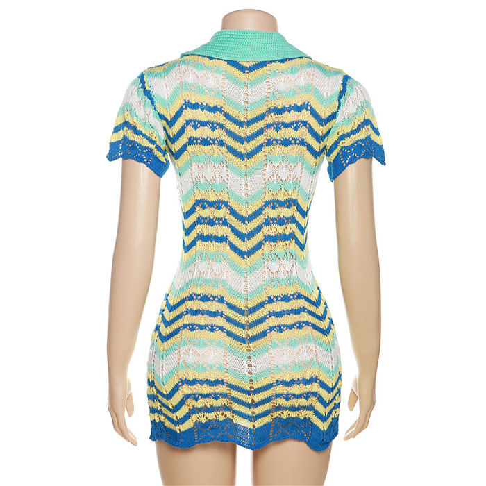 WHOLESALE | Knitted Polo Collar Dress