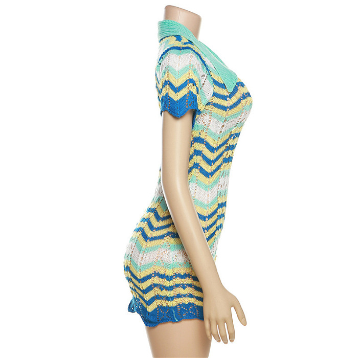 WHOLESALE | Knitted Polo Collar Dress
