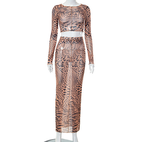 WHOLESALE | Chiffon Pattern Skirt Set