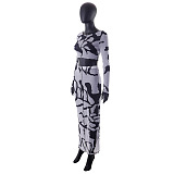 WHOLESALE | Chiffon Pattern Skirt Set