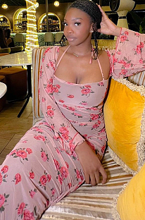 WHOLESALE | Rose Halter Long Dress