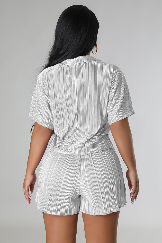 WHOLESALE | Solid Ruffles Shorts Set